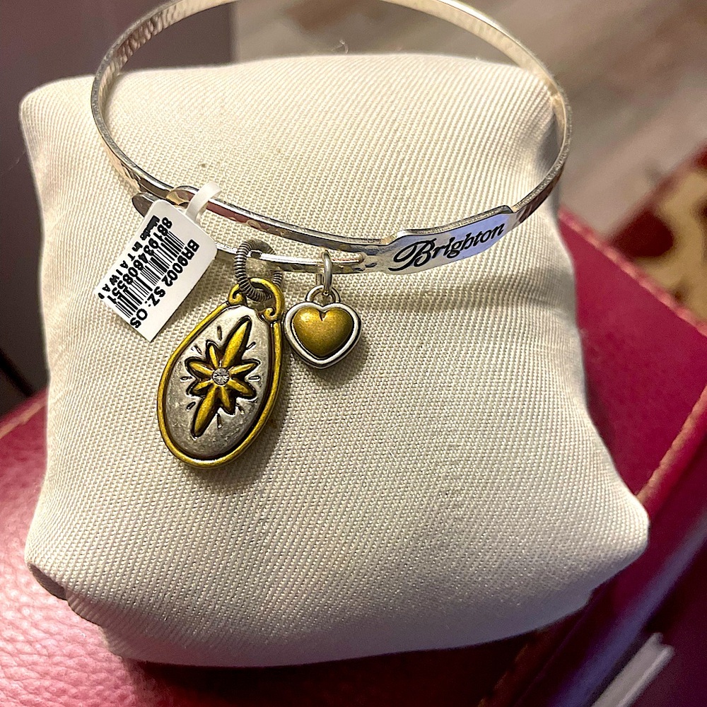 Brighton Exquisite Bangle Bracelet with Joy to the World Charm